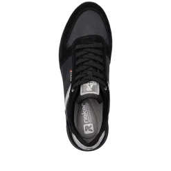 Rieker Herresneaker Lav Kulsort Solvgra