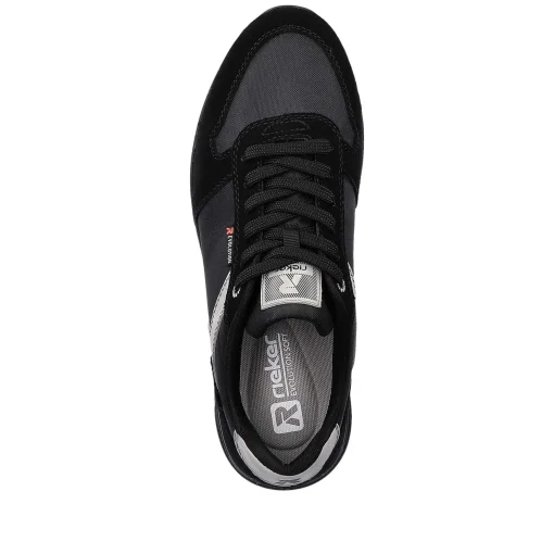 Rieker Herresneaker Lav Kulsort Solvgra