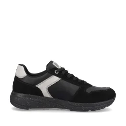 Rieker Herresneaker Lav Kulsort Solvgra