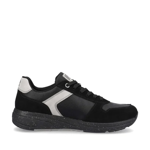 Rieker Herresneaker Lav Kulsort Solvgra