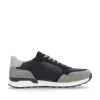 Rieker Herresneaker Lav Morkebla Grafitgra