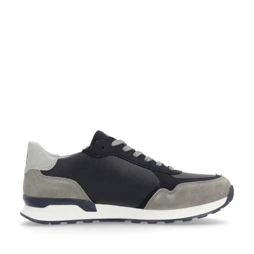Rieker Herresneaker Lav Morkebla Grafitgra