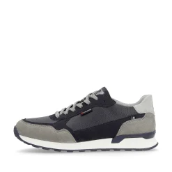 Rieker Herresneaker Lav Morkebla Grafitgra