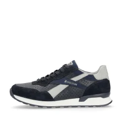 Rieker Herresneaker Lav Morkebla Stovet Gra