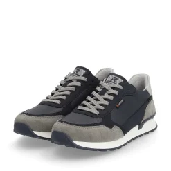 Rieker Herresneaker Lav Morkebla Grafitgra