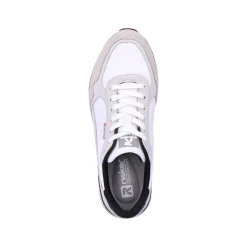 Rieker Herresneaker Lav Perlehvid Gra