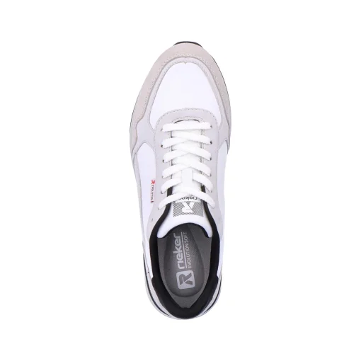 Rieker Herresneaker Lav Perlehvid Gra