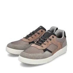 Rieker Herresneaker Lav Platin Gra-Noddebrun