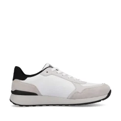 Rieker Herresneaker Lav Perlehvid Gra