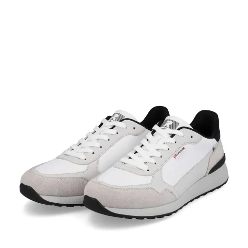 Rieker Herresneaker Lav Perlehvid Gra