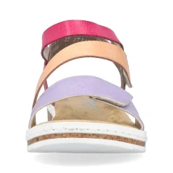 Rieker Kilesandaler Til Kvinder Lilla-Pink-Laks