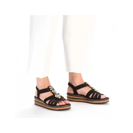 Rieker Kile-Sandaler Til Kvinder Midnatsort