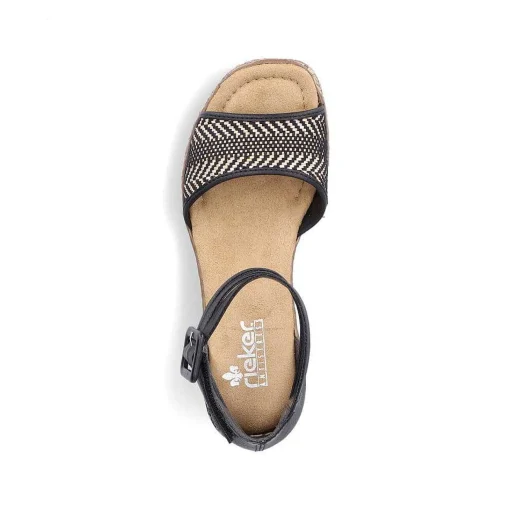 Rieker Kile-Sandaler Til Kvinder Nat Sorte