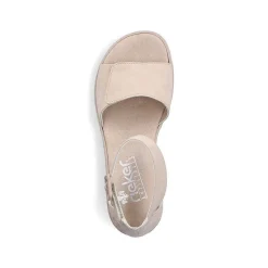 Rieker Kilesandaler Til Kvinder Lys Beige
