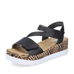 Rieker Kile-Sandaler Til Kvinder Nat Sorte