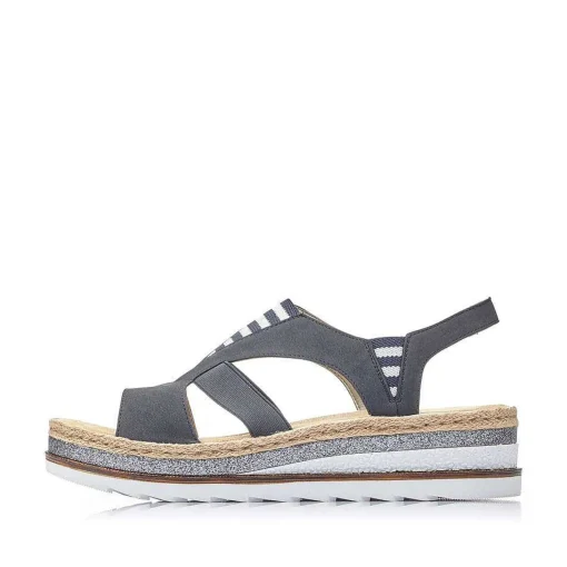 Rieker Kilesandaler Til Kvinder Pacific Blue