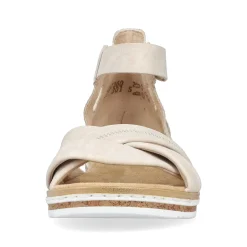 Rieker Kilesandaler Til Kvinder Lys Beige