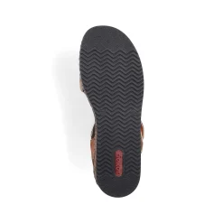 Rieker Kilesandaler Til Kvinder Brun Beige-Sort
