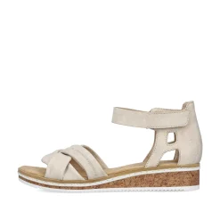 Rieker Kilesandaler Til Kvinder Lys Beige