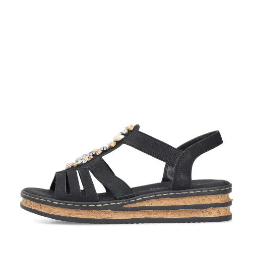 Rieker Kile-Sandaler Til Kvinder Midnatsort