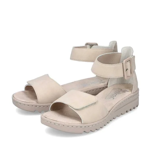 Rieker Kilesandaler Til Kvinder Lys Beige