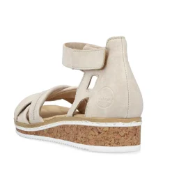 Rieker Kilesandaler Til Kvinder Lys Beige