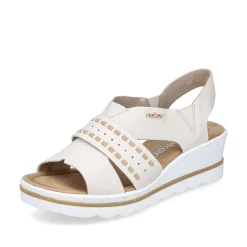 Rieker Kilesandaler Til Kvinder Lys Beige