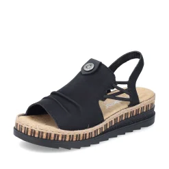 Rieker Kile-Sandaler Til Kvinder Midnatsort