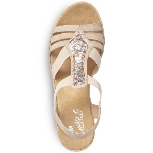 Rieker Kilesandaler Til Kvinder Gammel Pink