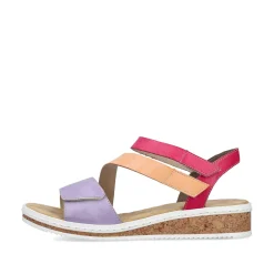 Rieker Kilesandaler Til Kvinder Lilla-Pink-Laks