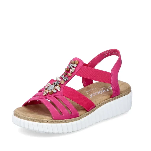 Rieker Kilesandaler Til Kvinder Pink