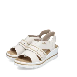Rieker Kilesandaler Til Kvinder Lys Beige