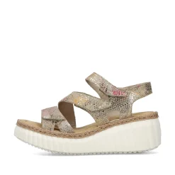 Rieker Kile-Sandaler Til Kvinder I Multi-Bronze Metallic