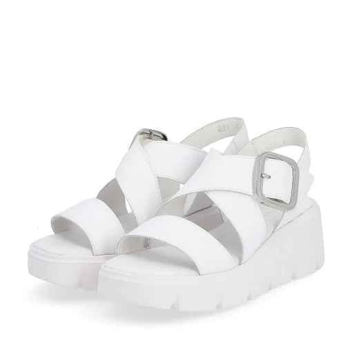 Rieker Kilesandaler Til Kvinder Antique White