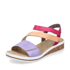 Rieker Kilesandaler Til Kvinder Lilla-Pink-Laks