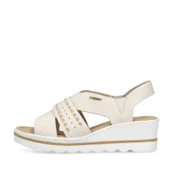 Rieker Kilesandaler Til Kvinder Lys Beige
