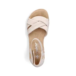 Rieker Kilesandaler Til Kvinder Lys Beige