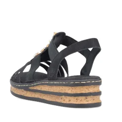 Rieker Kile-Sandaler Til Kvinder Midnatsort
