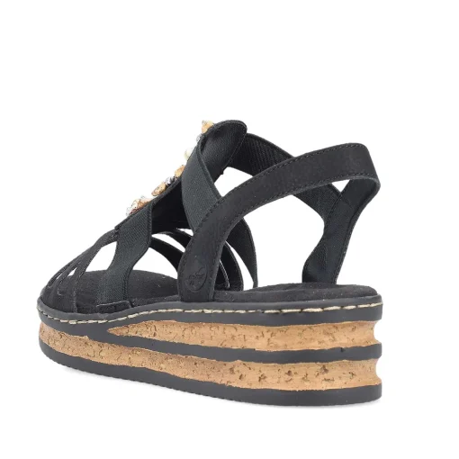 Rieker Kile-Sandaler Til Kvinder Midnatsort
