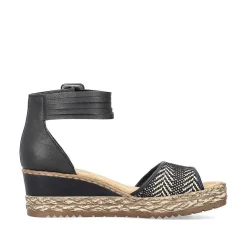 Rieker Kile-Sandaler Til Kvinder Nat Sorte