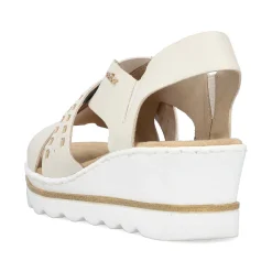 Rieker Kilesandaler Til Kvinder Lys Beige