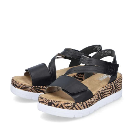 Rieker Kile-Sandaler Til Kvinder Nat Sorte