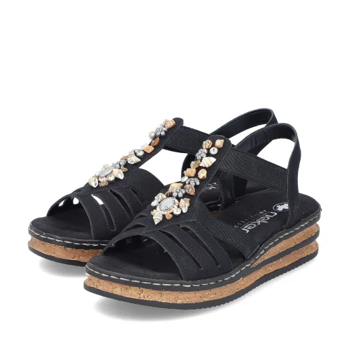 Rieker Kile-Sandaler Til Kvinder Midnatsort