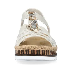 Rieker Kile-Sandaler Til Kvinder Beige Metallic