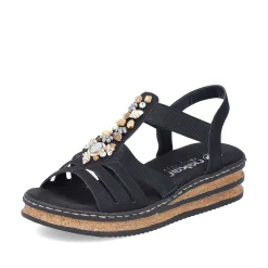 Rieker Kile-Sandaler Til Kvinder Midnatsort