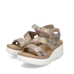 Rieker Kile-Sandaler Til Kvinder I Multi-Bronze Metallic