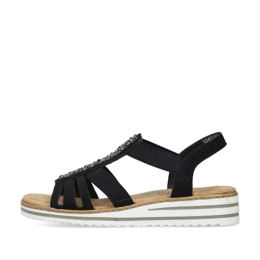 Rieker Kile-Sandaler Til Kvinder Nat Sorte