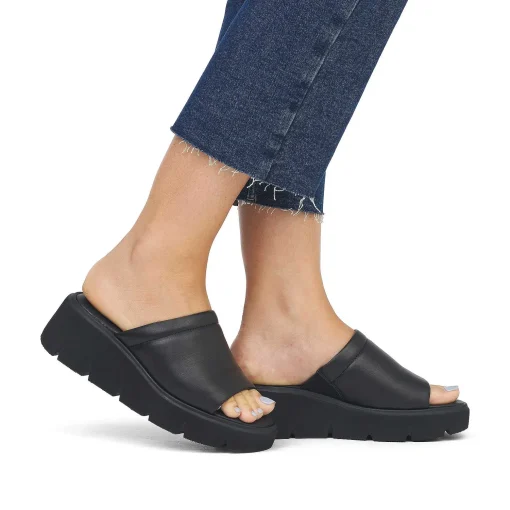 Rieker Kvinders Muldyr Deep Black