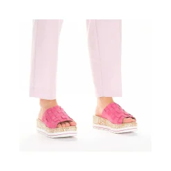 Rieker Kvinders Muldyr Flamingo Pink