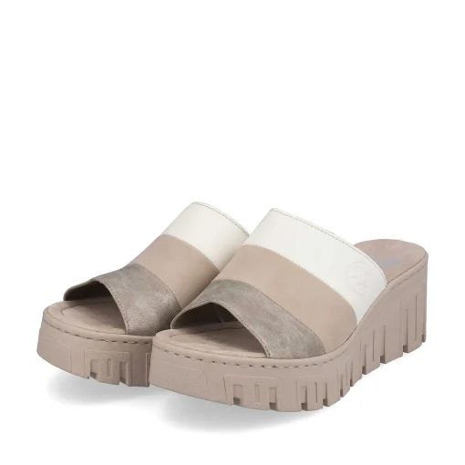Rieker Kvinders Muldyr Lys Beige